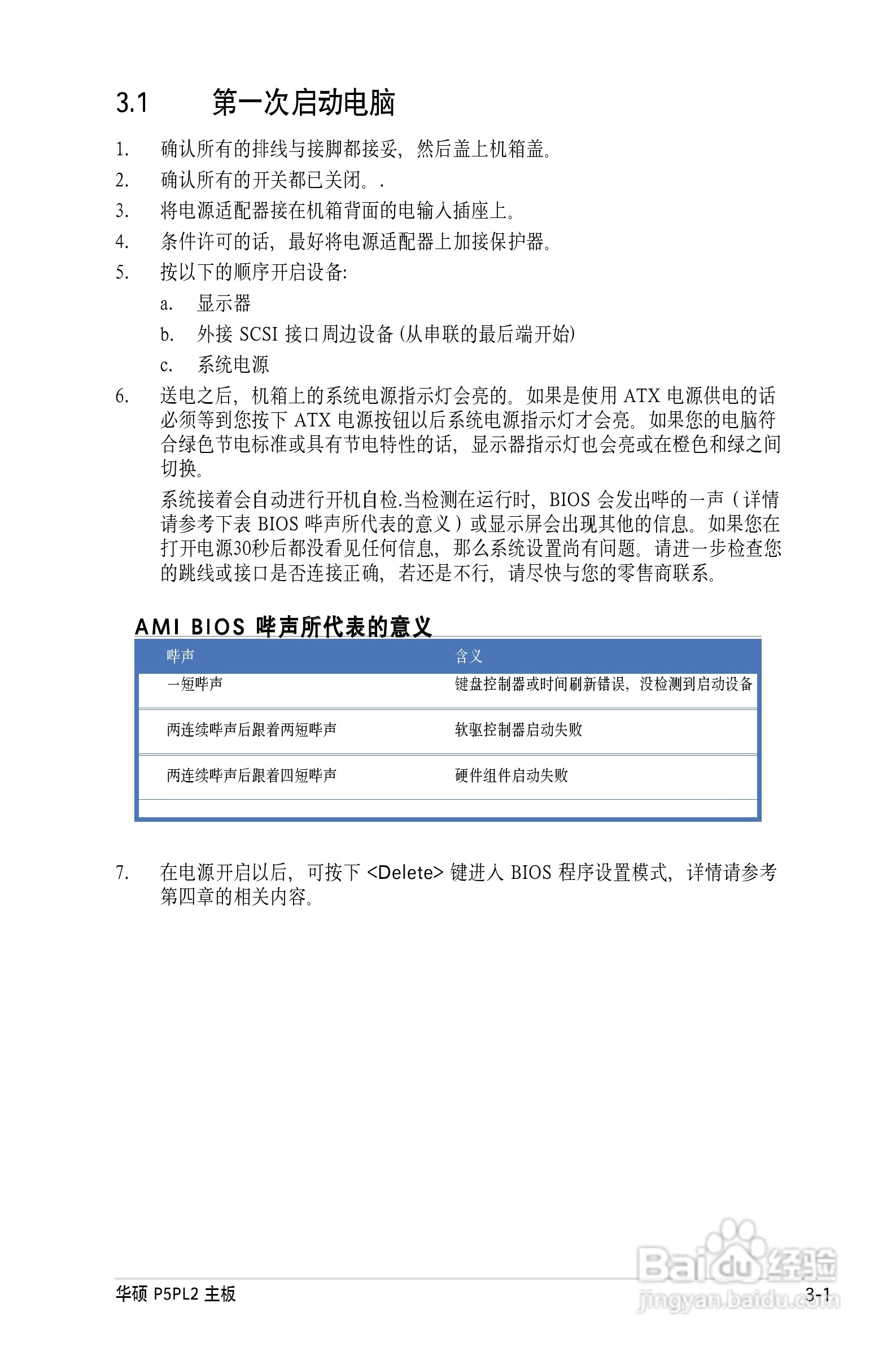 华硕P5PL2主板使用手册说明书:[6]