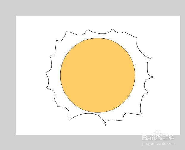 flash如何绘制一个太阳公公的形象教程