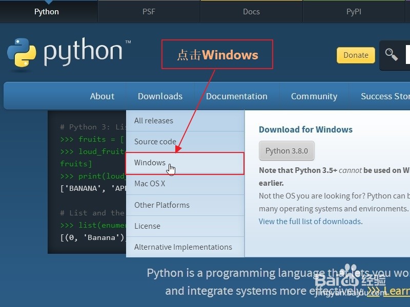 windows环境如何下载和安装python