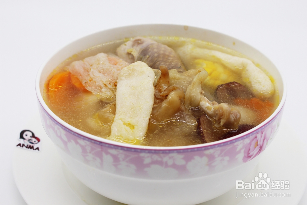 妈妈教我做的竹荪花胶珍珠鸡汤