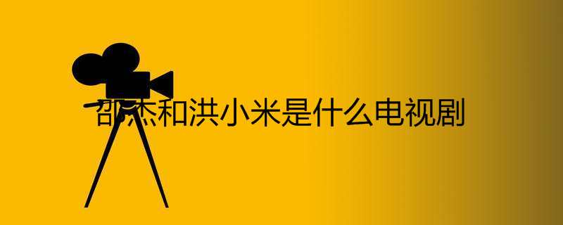 洪小米邵杰是哪部电视剧