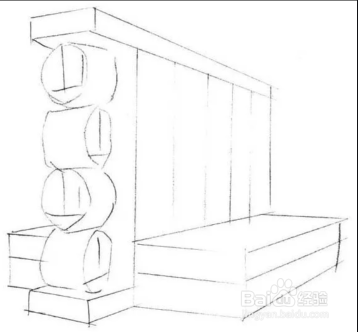 家具设计之图书馆家具手绘效果图表现