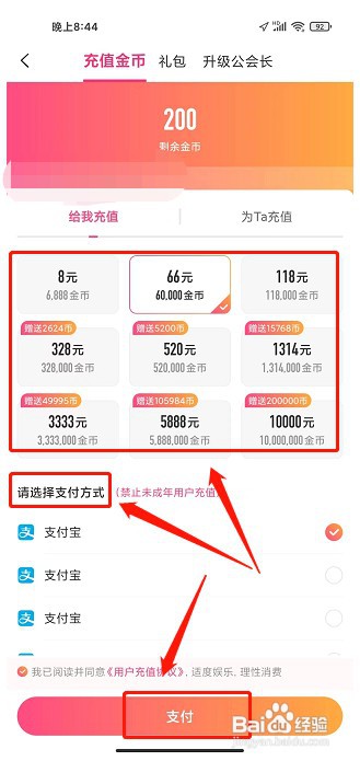花灯聊天交友APP如何充值金币