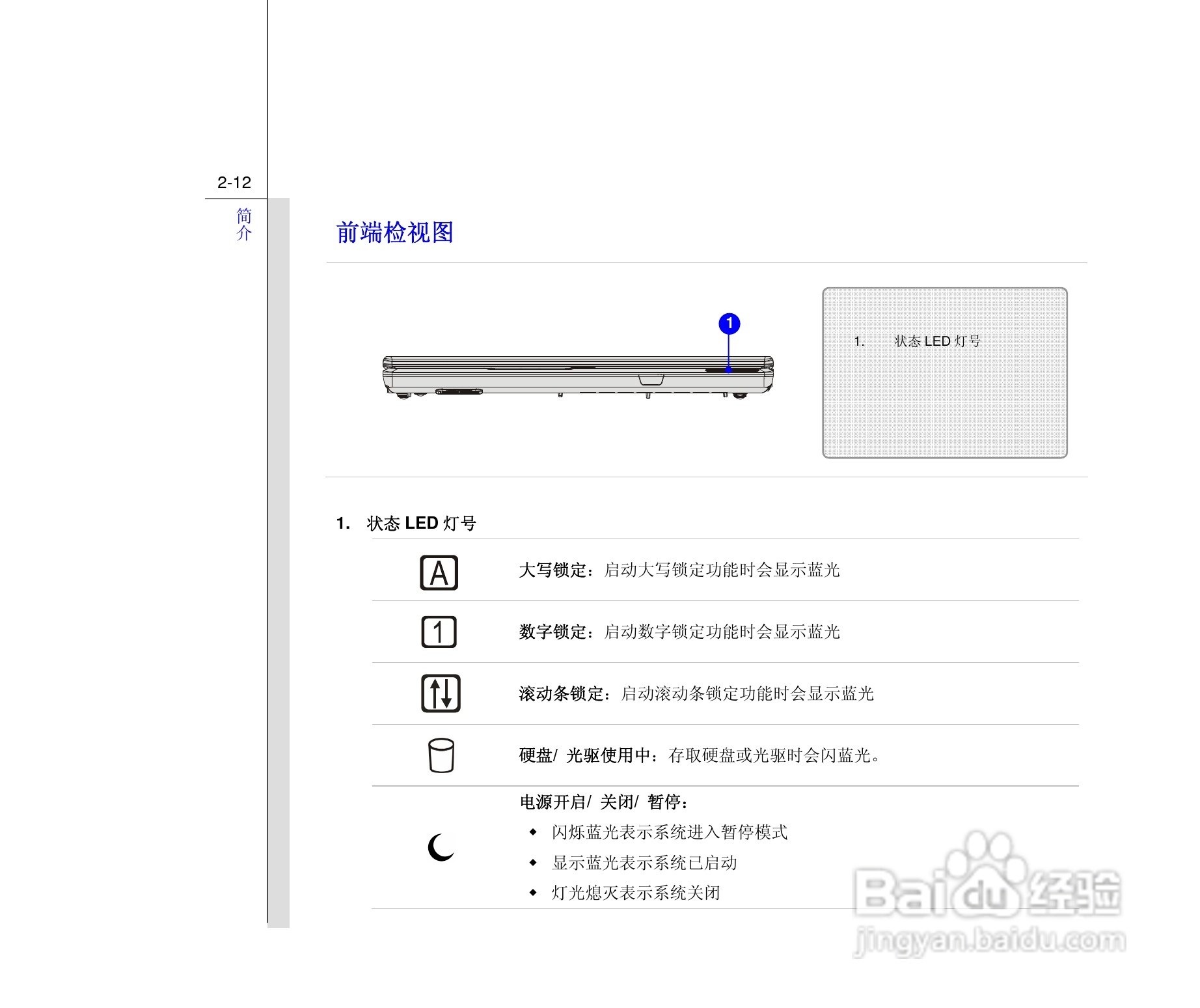 微星MSI EX628笔记本电脑使用说明书:[4]