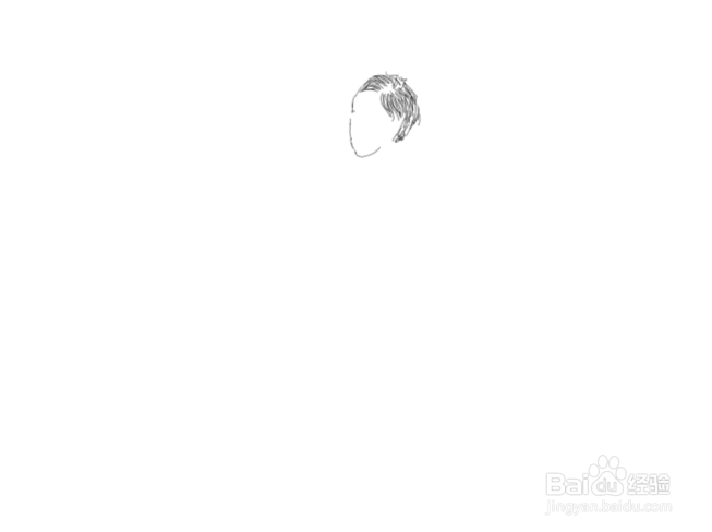 手扎头发的美女如何画