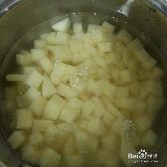非常简单的芝士焗奶汁土豆培根