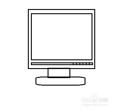 简笔画-电脑显示屏的简笔画如何画