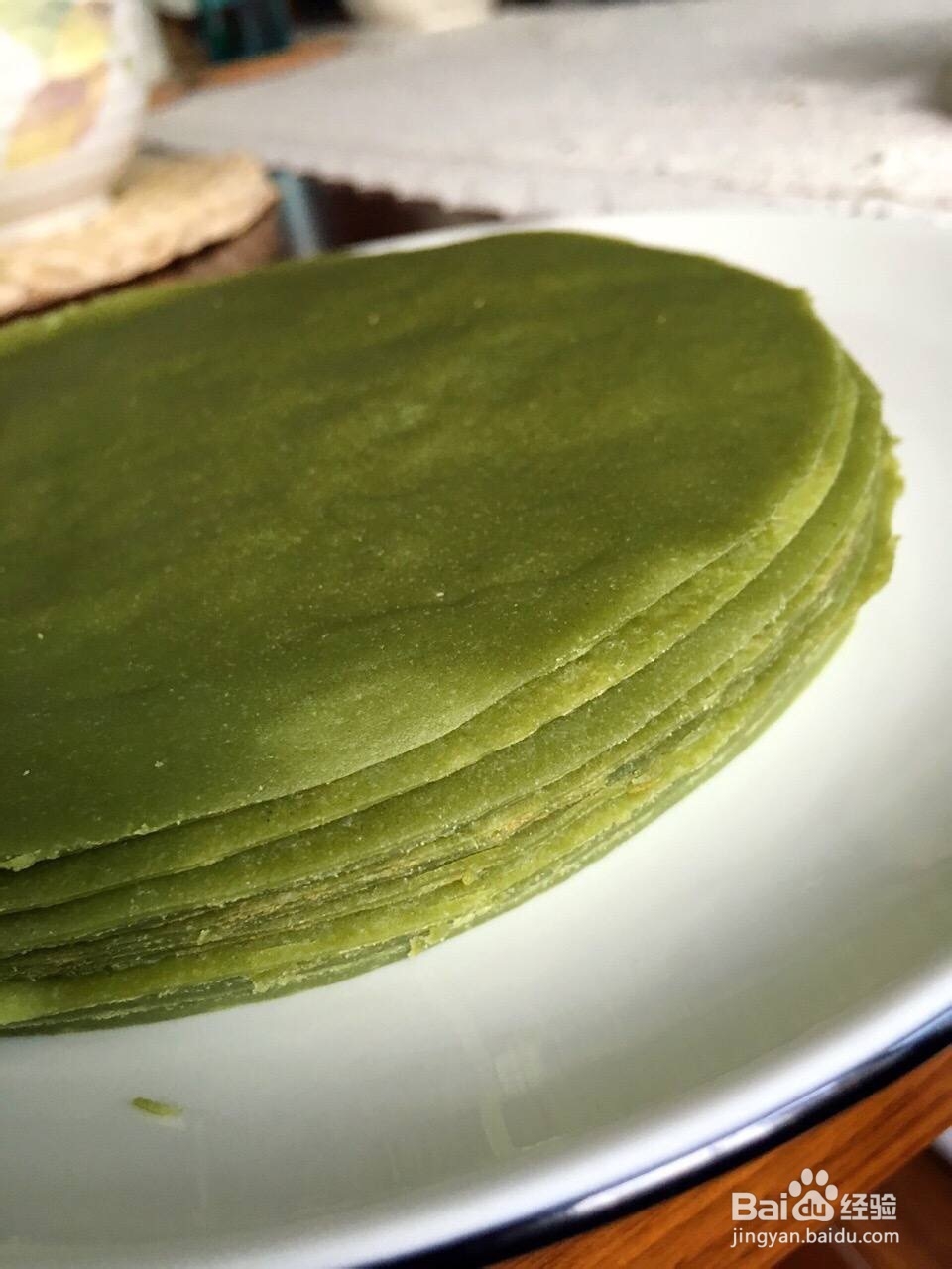妈妈教我做的抹茶千层