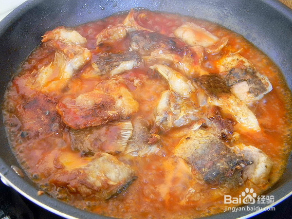 茄汁焖鱼的制作方法