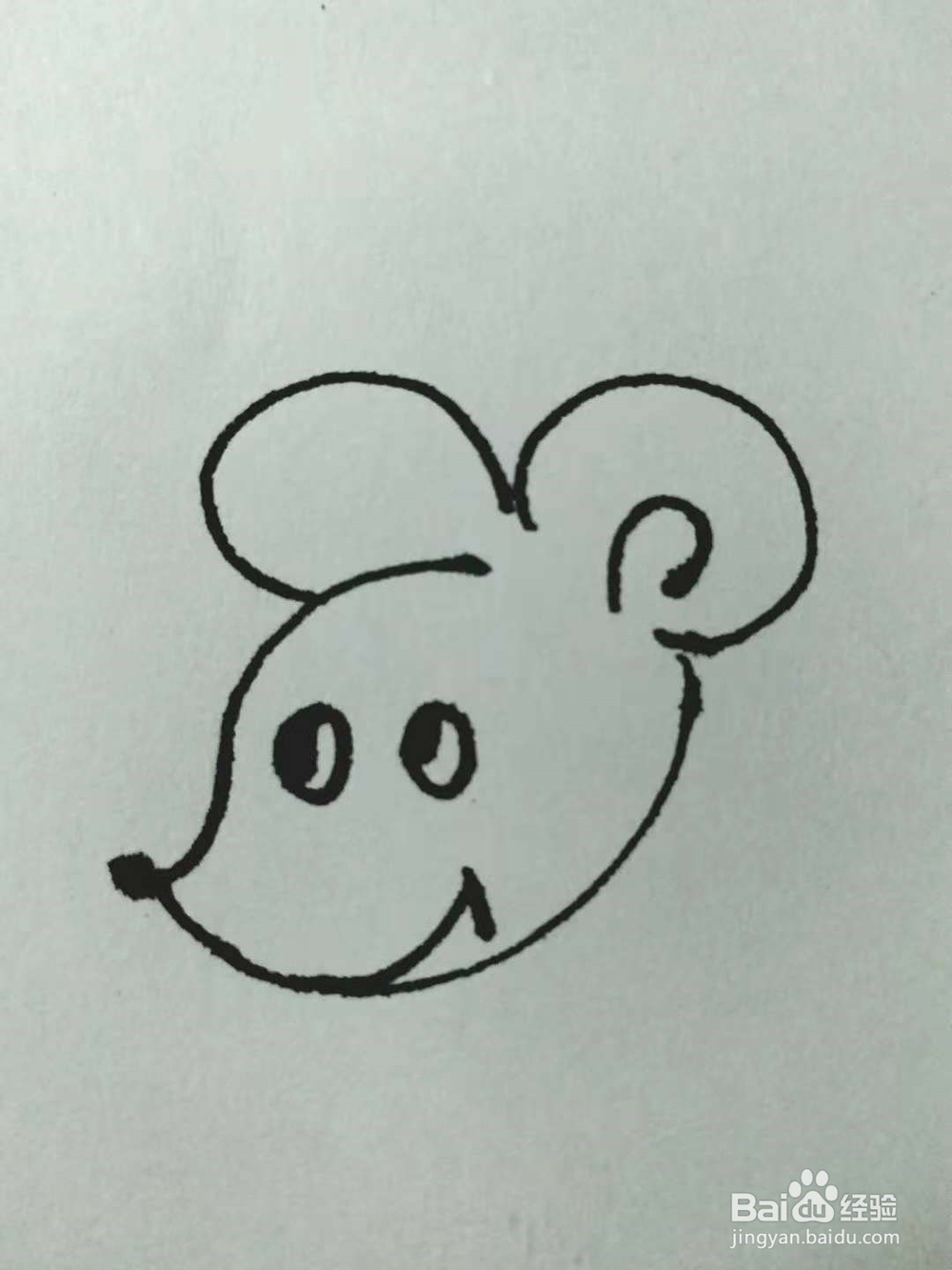 老鼠的简笔画法4
