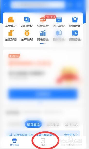支付宝如何查看自选基金?