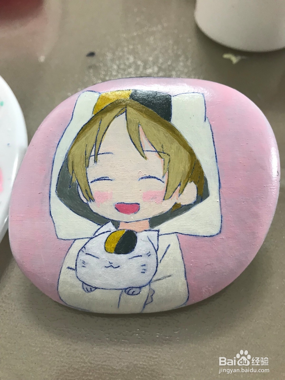 怎么画石头画夏目友人帐