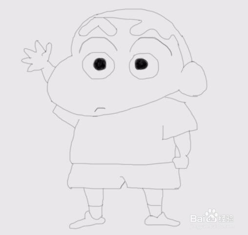 简笔画蜡笔小新是怎么画的