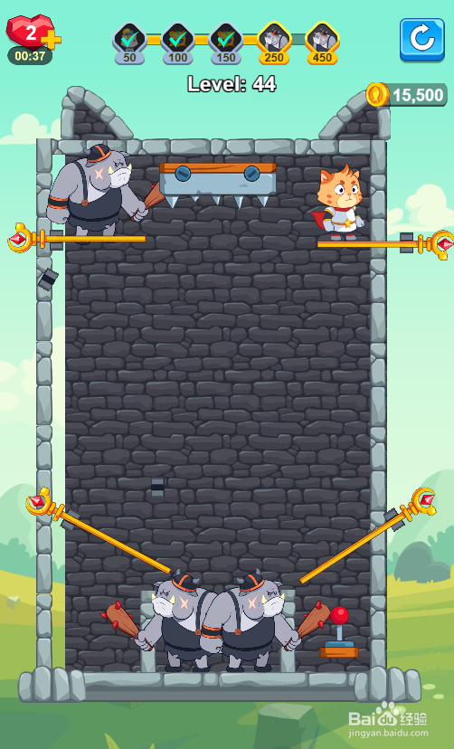 The Rise of Cat Hero的Level 44怎样通关