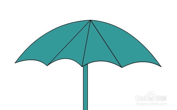 flash如何绘制打开的雨伞效果