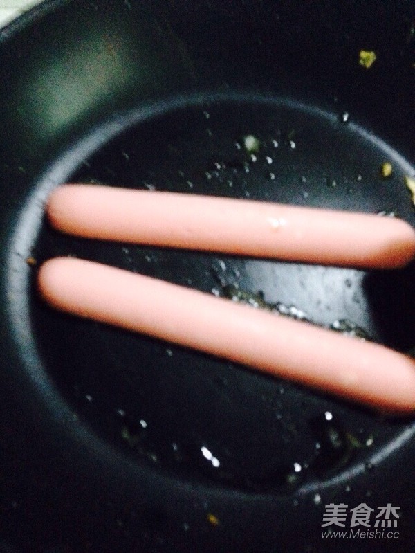 麻辣鸡蛋火腿手抓饼