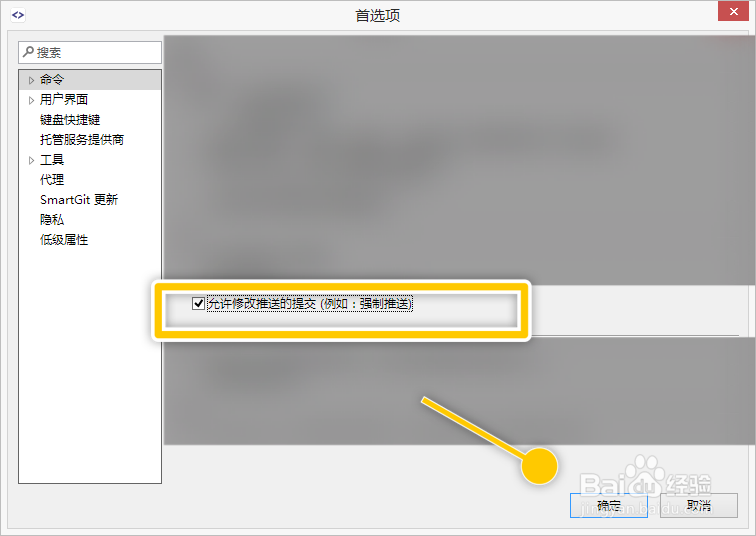 SmartGit怎么设置允许修改推送的提交