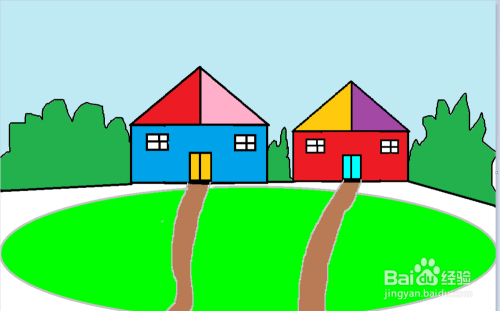 工具/原料 画图软件 方法/步骤 1 利用形状画出一幢房子.