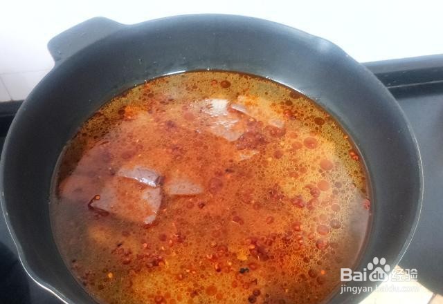 家庭自制麻辣鸭血土豆粉