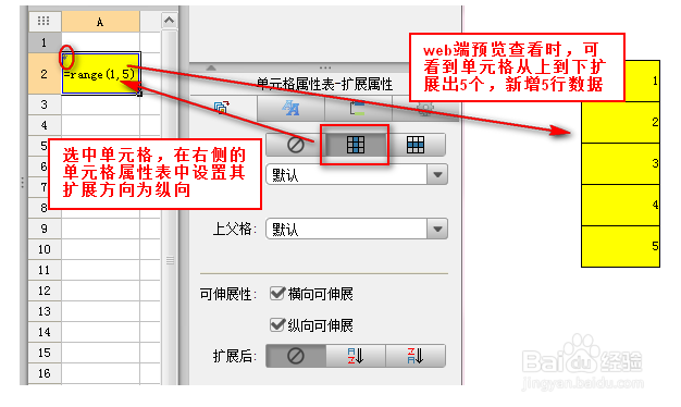 web报表开发单元格扩展