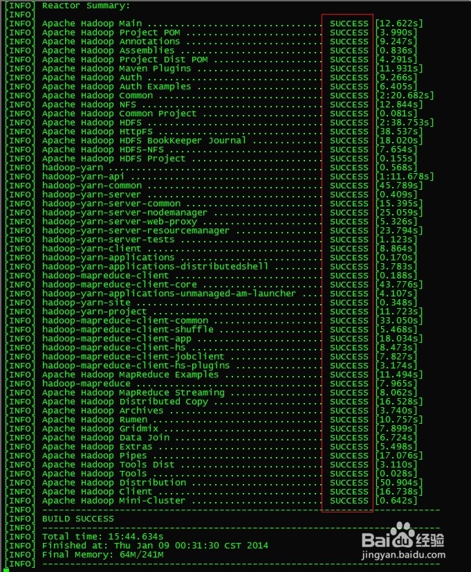 在CentOS-x86_64位机器下编译hadoop-2.2.0源码
