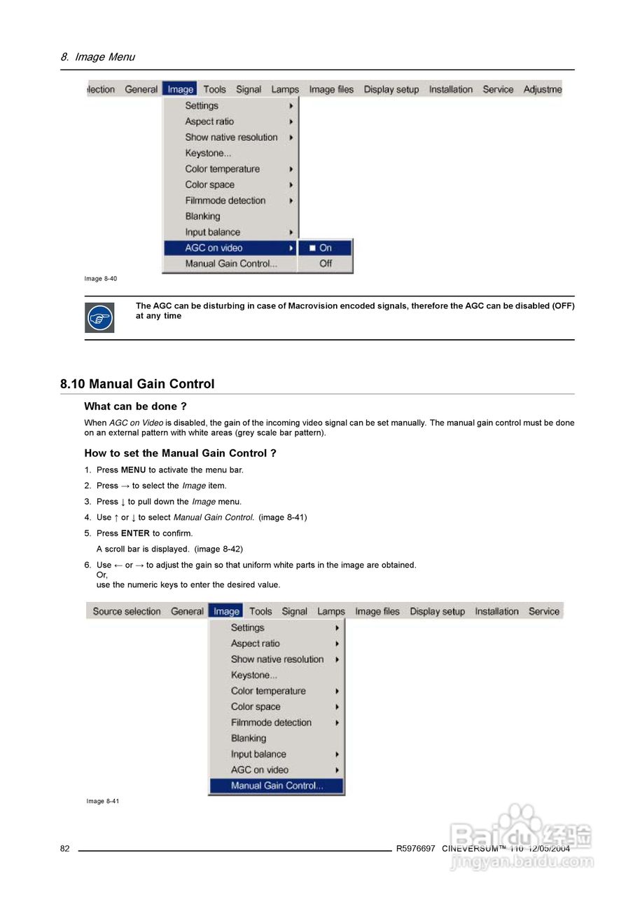 Barco巴可 Cine VERSUM 110投影机说明书:[9]