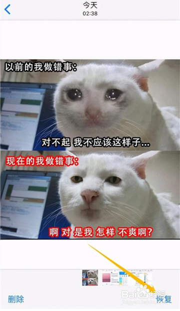 苹果手机恢复删除照片的方法