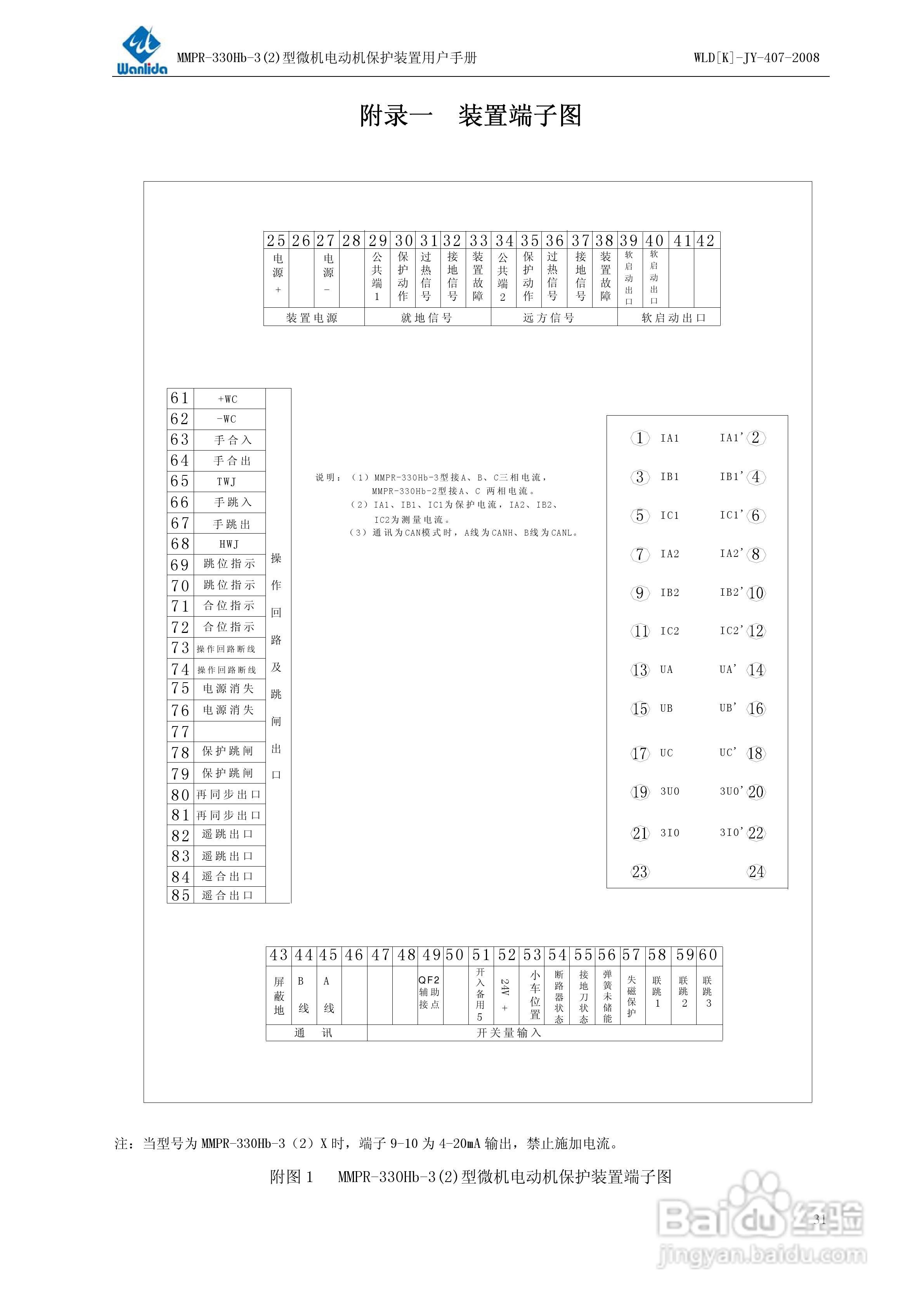 MMPR-330Hb-2型微机电动机保护装置用户手册:[4]