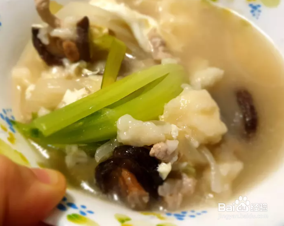 面疙瘩汤（不需揉面团）