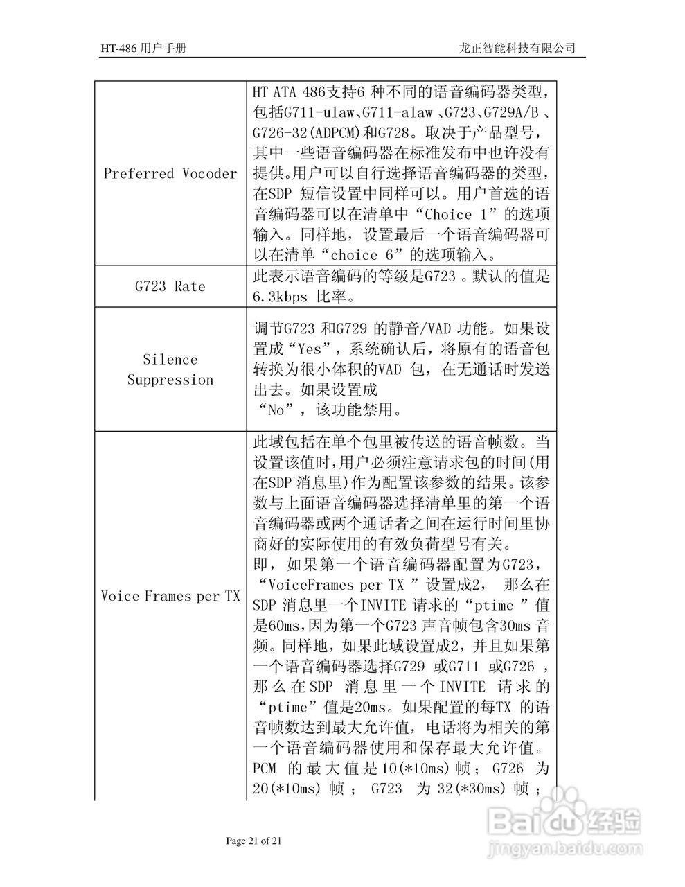 HT-486电话适配器用户手册:[3]