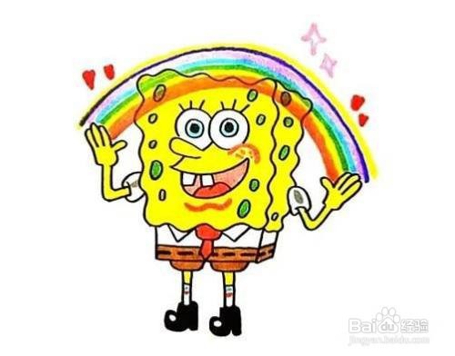 怎样海绵宝宝的简笔画教程