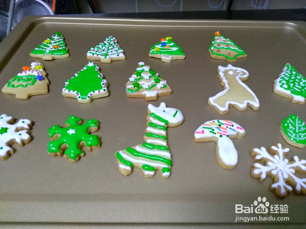 多款圣诞树饼干的做法