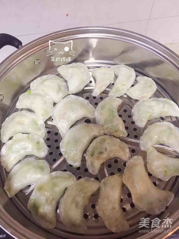 豆角鸡蛋水晶饺