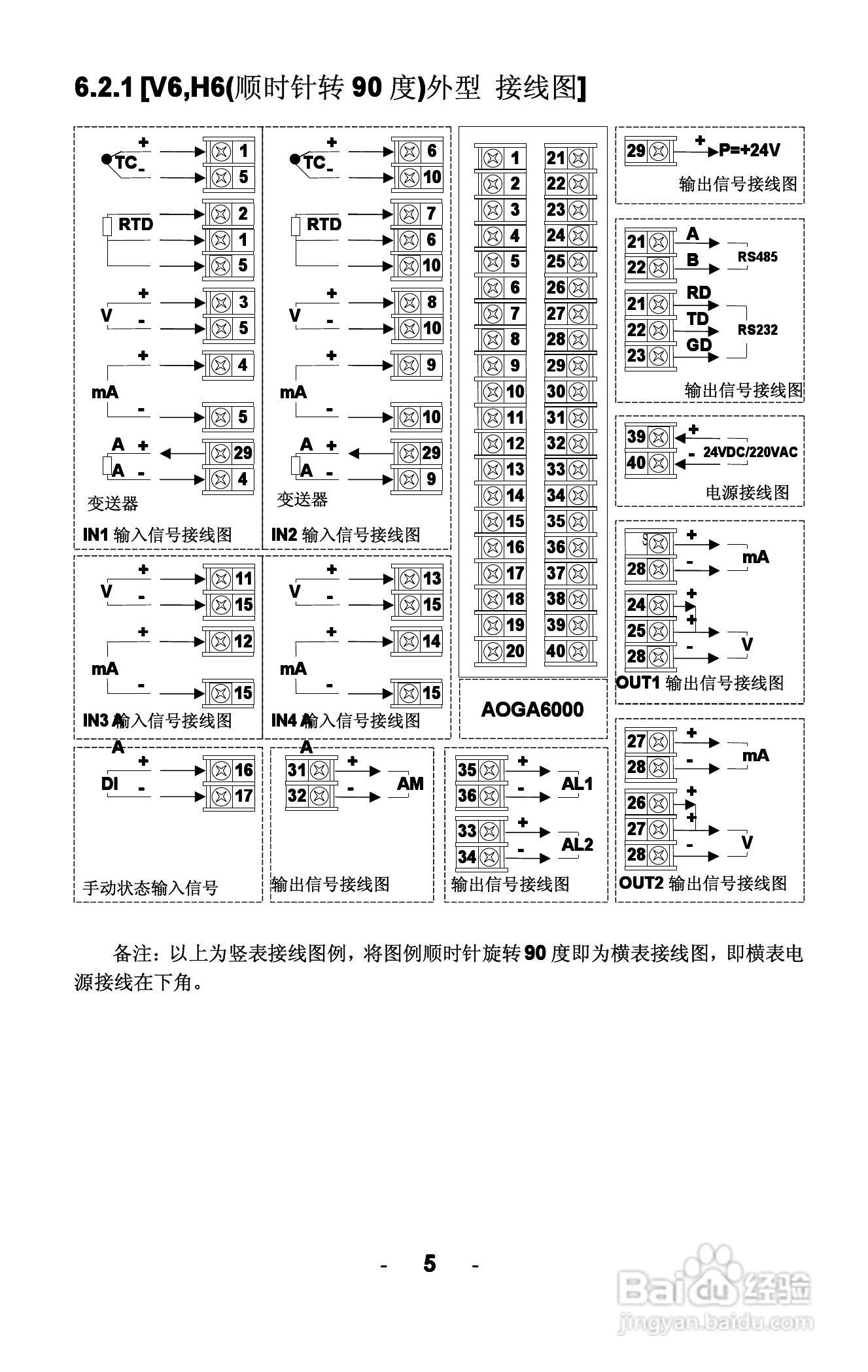 AOGA5000 AOGA6000智能光柱PID调节器使用手册:[1]