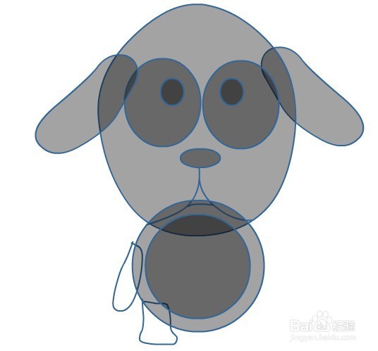 flash如何绘制卡通小狗