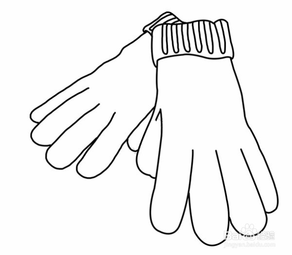 手套的画法图片