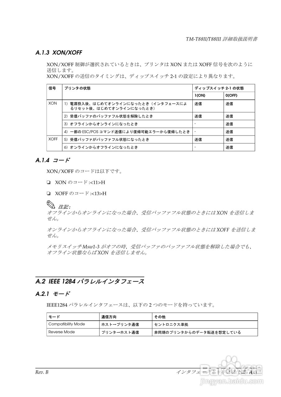EPSON TM-T88II/T88III打印机使用说明书:[8]