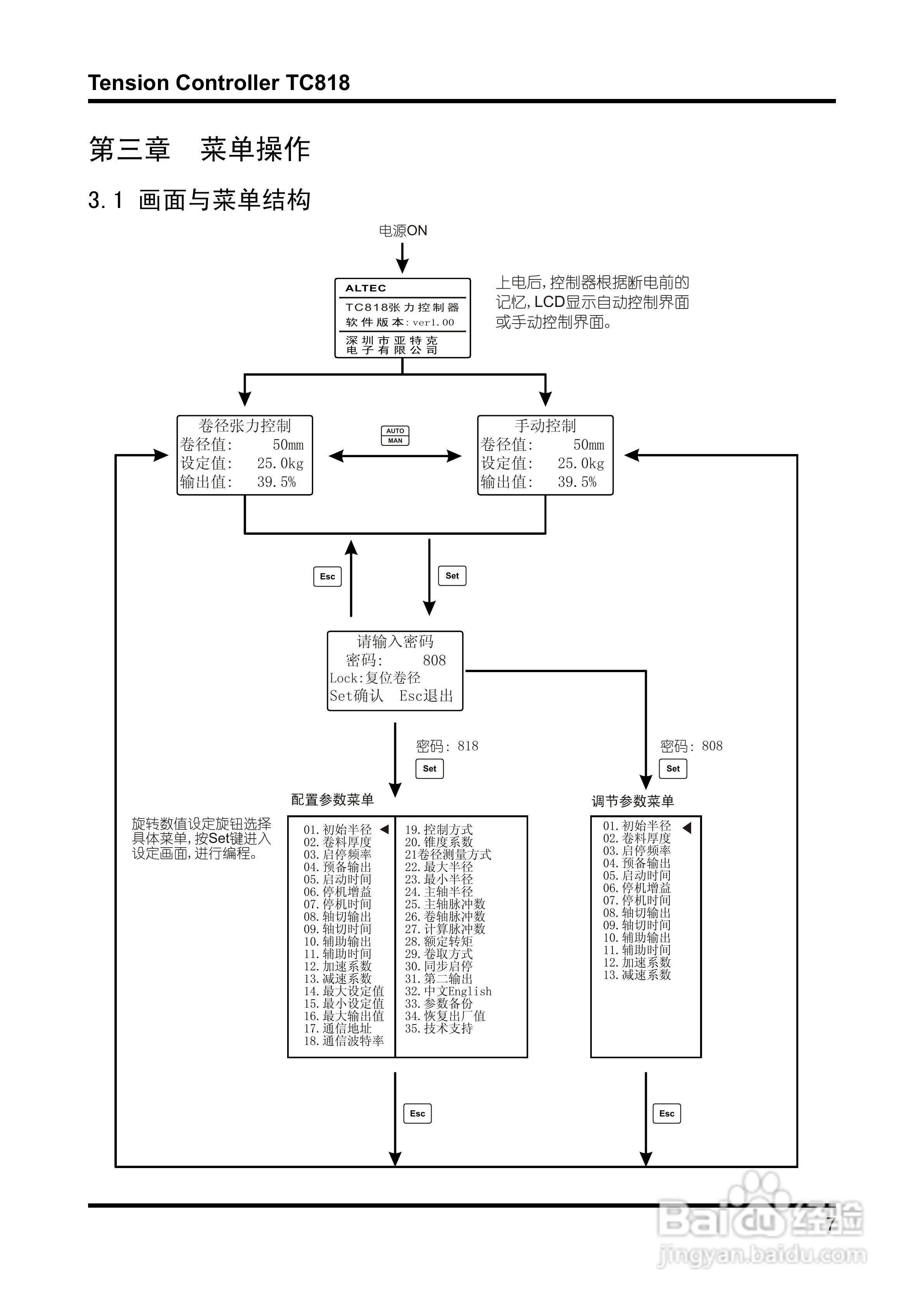亚特克TC818张力控制器使用说明书 V1.00:[1]