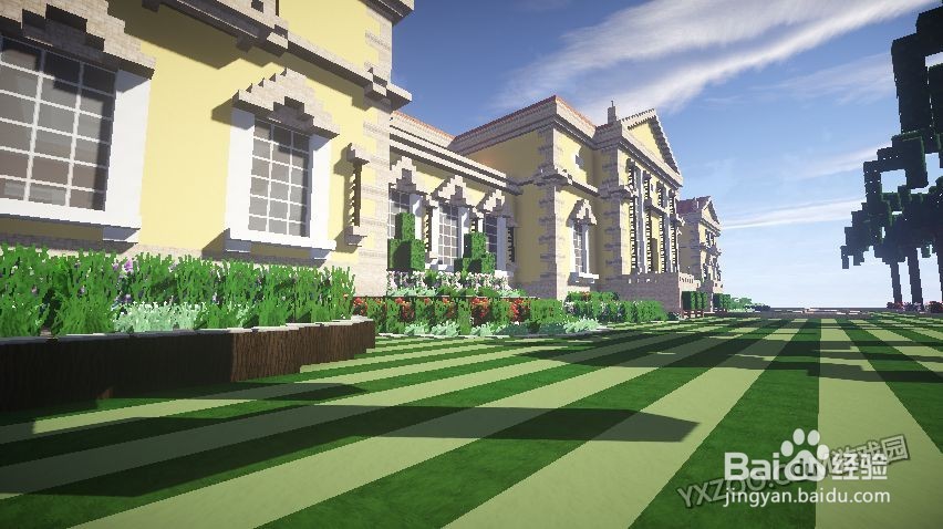 我的世界如何做悬崖大别墅