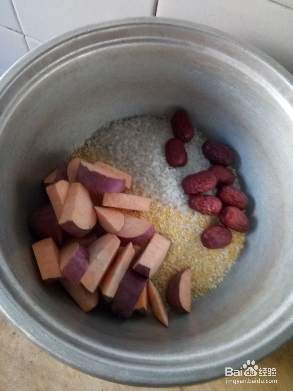 红枣地瓜两参粥