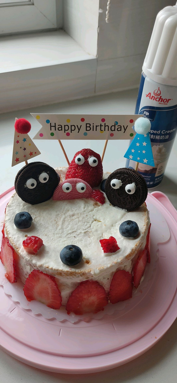 生日蛋糕配6寸戚风蛋糕配方