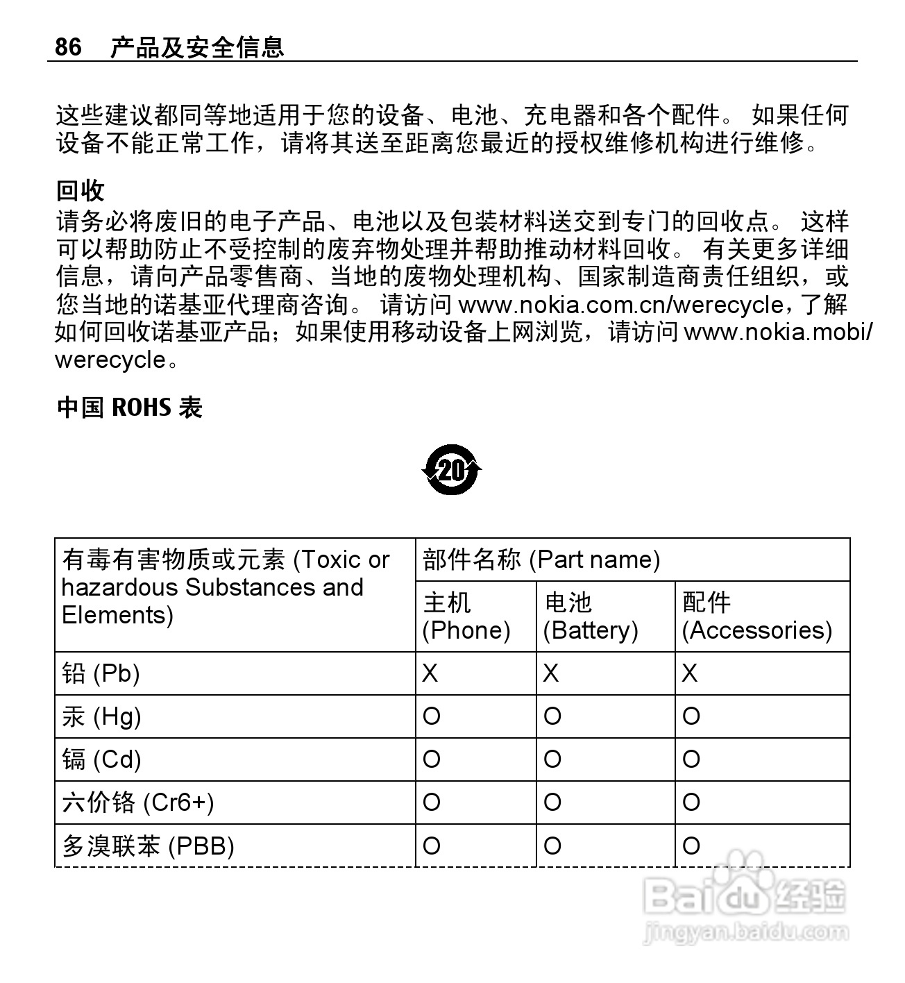 诺基亚X3-00手机使用说明书:[9]