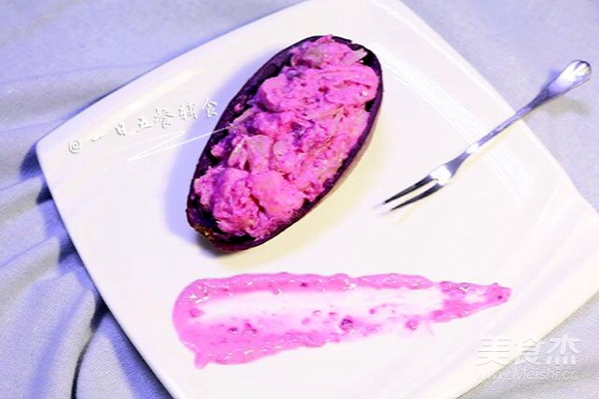 紫薯沙拉船的做法