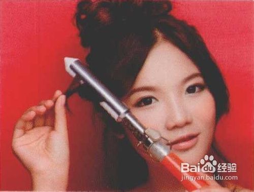 中长发丸子头的棉花糖绑法