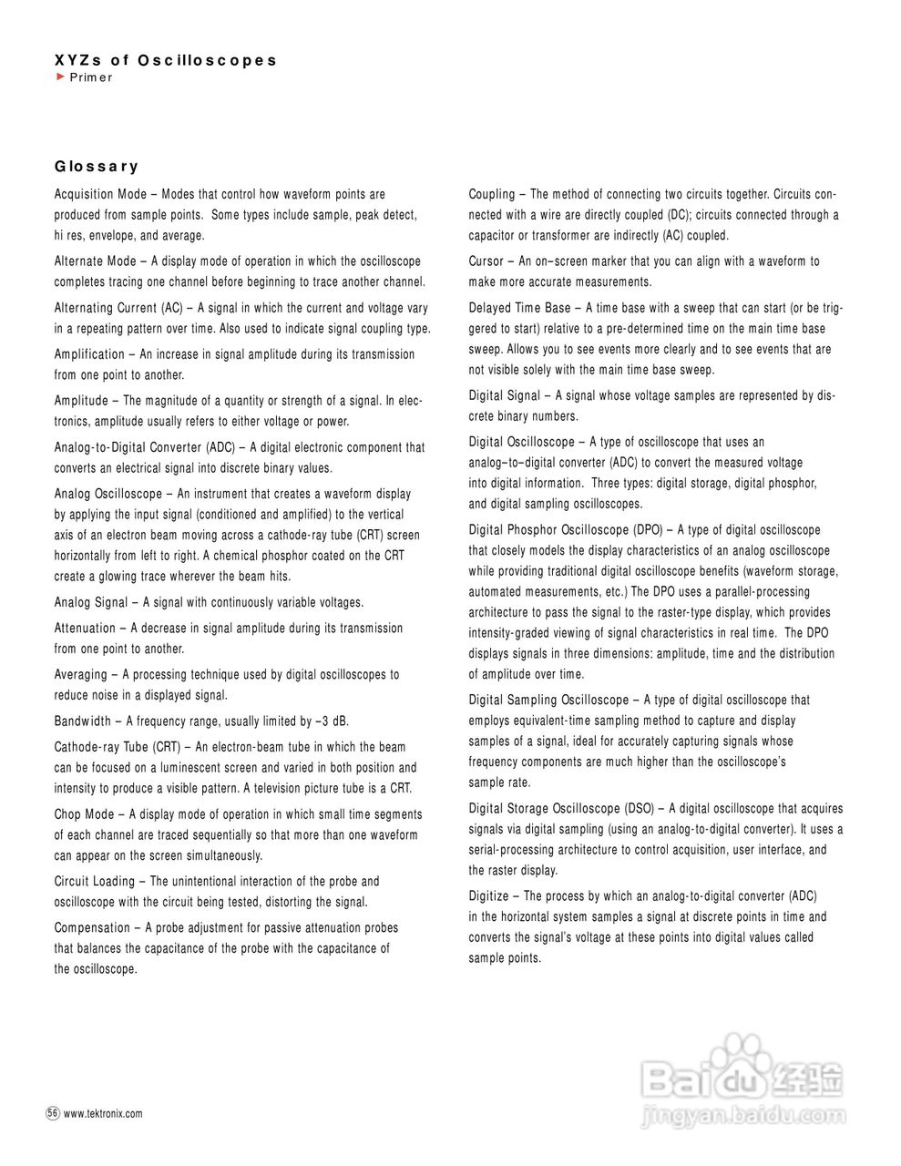 泰克 -TDS784C数字示波器说明书:[6]