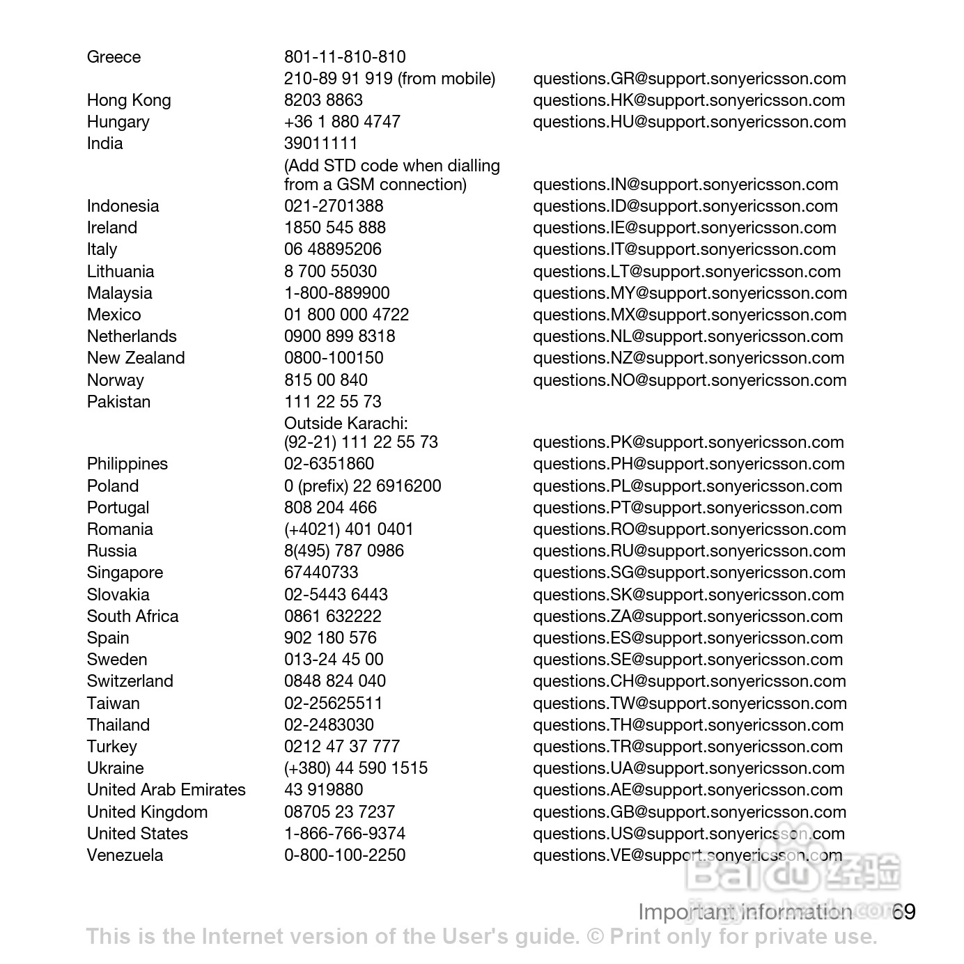 索尼爱立信K850i手机使用说明书:[8]