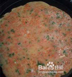 封味中式快餐之胡萝卜小葱鸡蛋煎饼