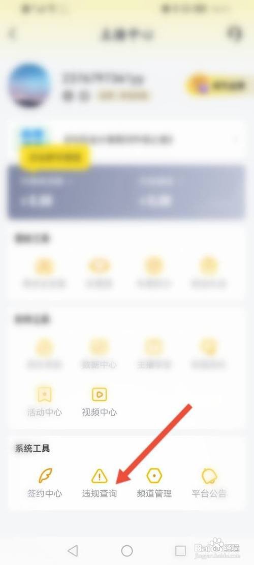 YY软件如何查看违规记录信息