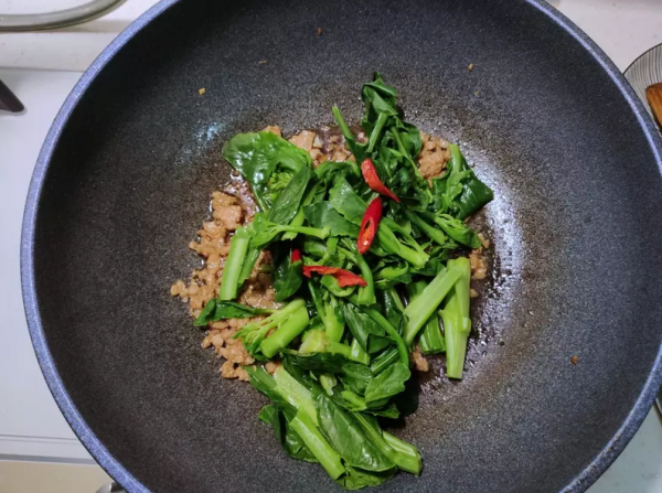 芥蓝酱烧素猪肉