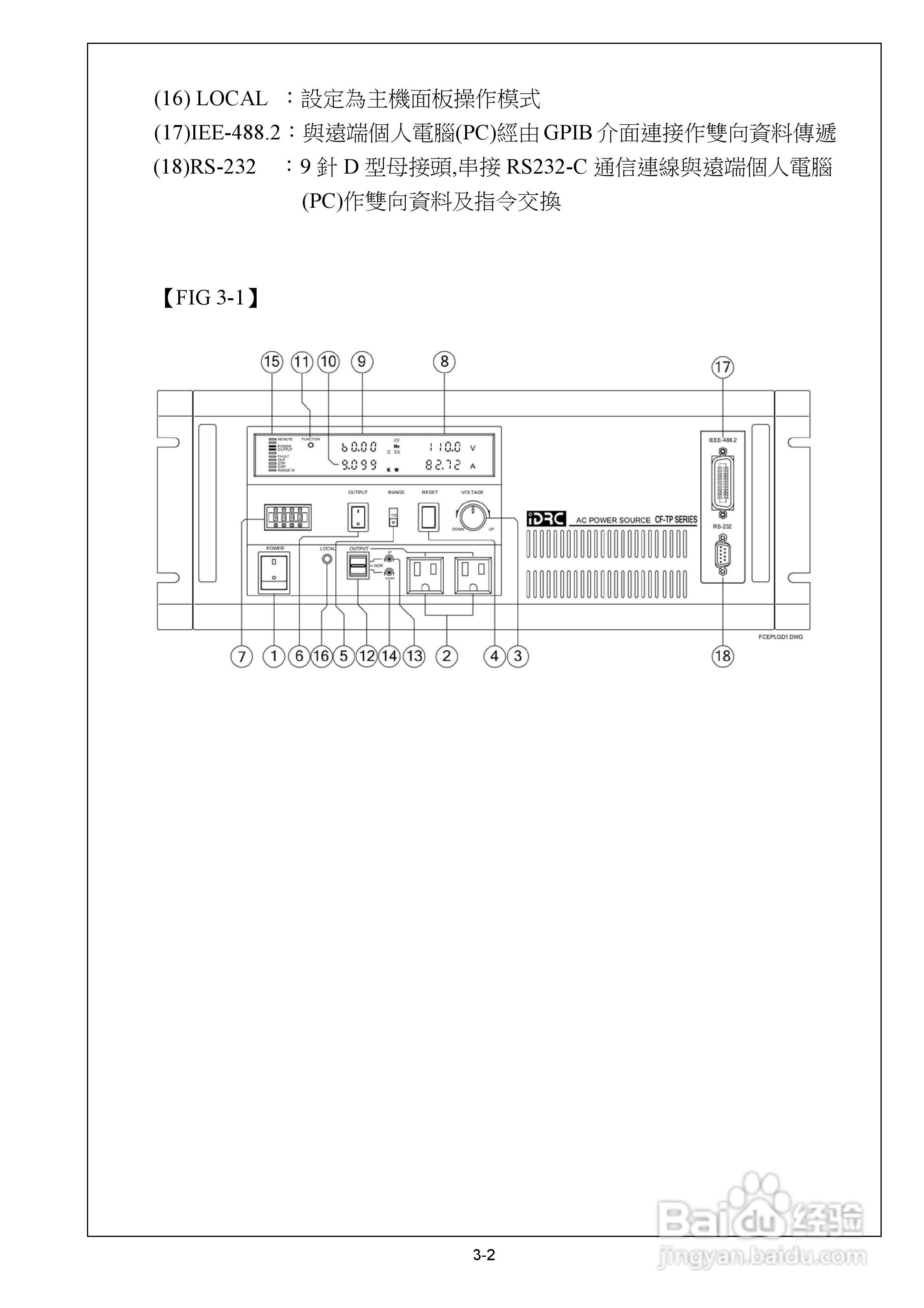 CF-TP系列交流电源供应器操作手册:[1]